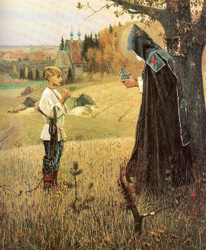 Nesterov, Mikhail The Vision to the Boy Bartholomew china oil painting image